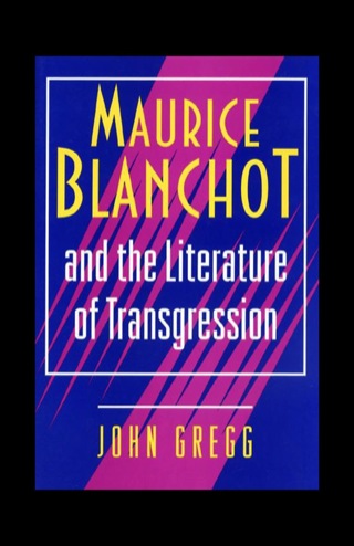 Cover image: Maurice Blanchot and the Literature of Transgression 9780691033297