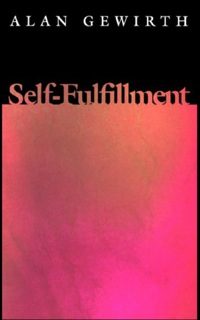 Cover image: Self-Fulfillment 9780691059761