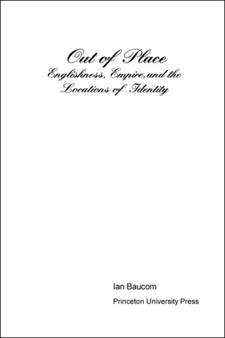 Imagen de portada: Out of Place 9780691004037