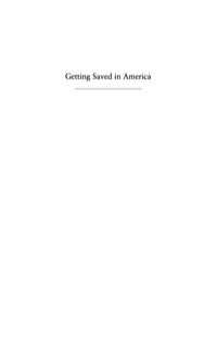 Cover image: Getting Saved in America 9780691164663