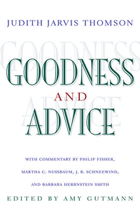 Cover image: Goodness and Advice 9780691086736