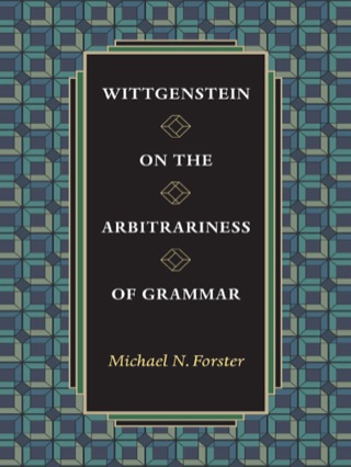 صورة الغلاف: Wittgenstein on the Arbitrariness of Grammar 9780691123912