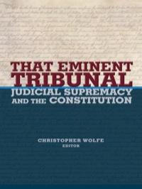 Cover image: That Eminent Tribunal 9780691116679