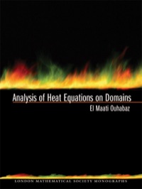 Cover image: Analysis of Heat Equations on Domains. (LMS-31) 9780691120164