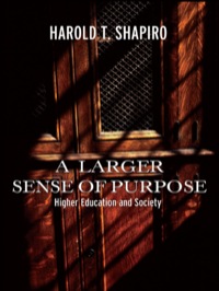Cover image: A Larger Sense of Purpose 9780691123639