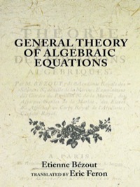 Cover image: General Theory of Algebraic Equations 9780691114323