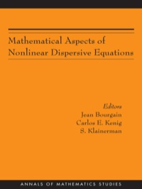 表紙画像: Mathematical Aspects of Nonlinear Dispersive Equations (AM-163) 9780691128603