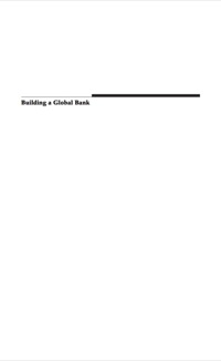 Cover image: Building a Global Bank 9780691131252