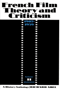Imagen de portada: French Film Theory and Criticism, Volume 2 9780691000633