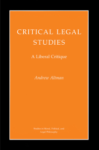 Cover image: Critical Legal Studies 9780691024677