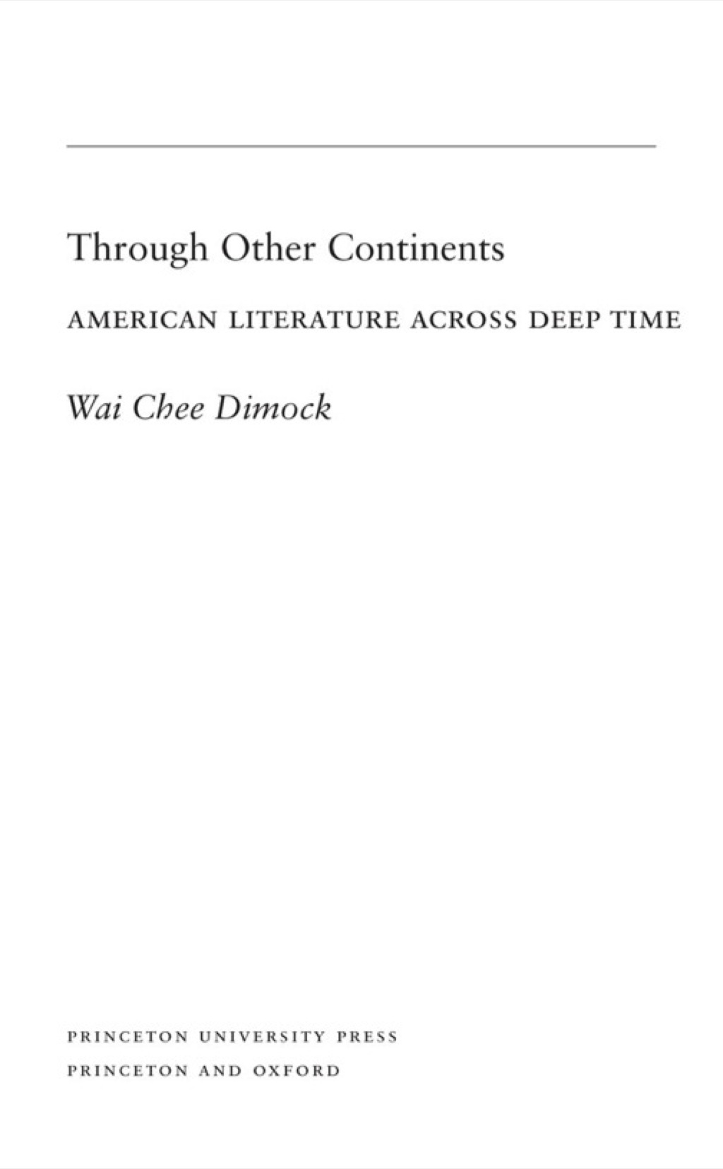 ISBN 9780691114491 product image for Through Other Continents (eBook) | upcitemdb.com