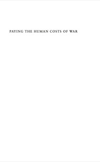 Cover image: Paying the Human Costs of War 9780691139029