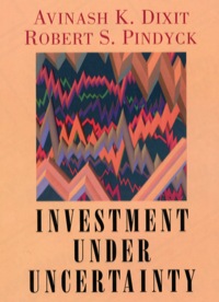 Cover image: Investment under Uncertainty 9780691034102