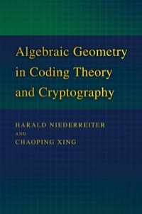 Titelbild: Algebraic Geometry in Coding Theory and Cryptography 9780691102887