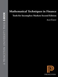 Cover image: Mathematical Techniques in Finance 2nd edition 9780691141213