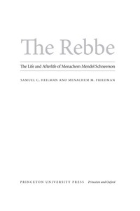 Imagen de portada: The Rebbe 9780691138886
