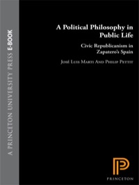 Omslagafbeelding: A Political Philosophy in Public Life 9780691154473
