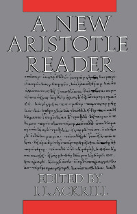 Imagen de portada: A New Aristotle Reader 9780691020433