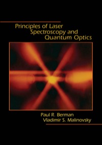 Cover image: Principles of Laser Spectroscopy and Quantum Optics 9780691140568