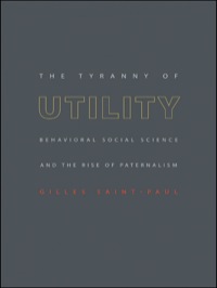 Cover image: The Tyranny of Utility 9780691128177