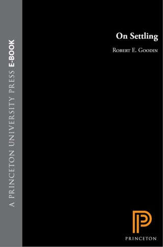 Cover image: On Settling 9780691171364