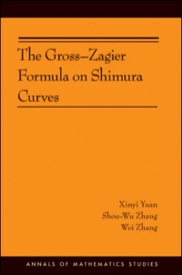 Cover image: The Gross-Zagier Formula on Shimura Curves 9780691155913