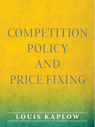 Cover image: Competition Policy and Price Fixing 9780691158624