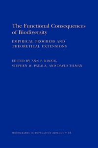Cover image: The Functional Consequences of Biodiversity 9780691088228