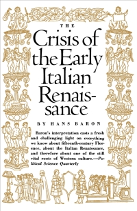 Cover image: Crisis of the Early Italian Renaissance 9780691051147