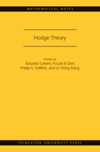Imagen de portada: Hodge Theory (MN-49) 9780691161341