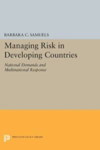صورة الغلاف: Managing Risk in Developing Countries 9780691609270