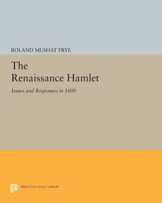 Imagen de portada: The Renaissance Hamlet 9780691065793