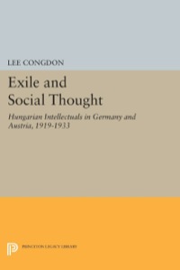 Cover image: Exile and Social Thought 9780691031590