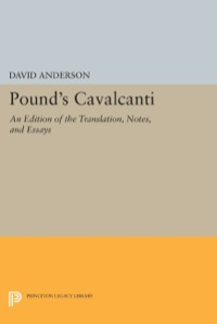 صورة الغلاف: Pound's Cavalcanti 9780691613529