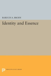 Cover image: Identity and Essence 9780691643274