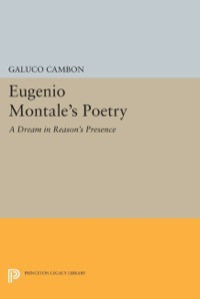 Cover image: Eugenio Montale's Poetry 9780691613857