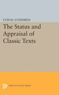 Cover image: The Status and Appraisal of Classic Texts 9780691611679