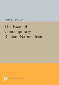 Cover image: The Faces of Contemporary Russian Nationalism 9780691610788