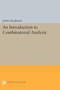 表紙画像: An Introduction to Combinatorial Analysis 9780691643250