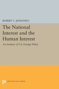 Cover image: The National Interest and the Human Interest 9780691076188