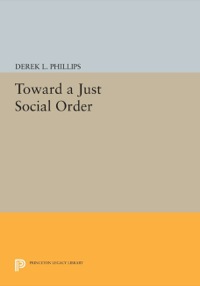 Titelbild: Toward a Just Social Order 9780691094229