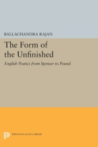 Cover image: The Form of the Unfinished 9780691066370