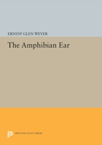 Cover image: The Amphibian Ear 9780691083650