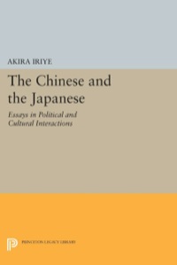 Cover image: The Chinese and the Japanese 9780691031262