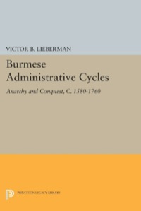 Imagen de portada: Burmese Administrative Cycles 9780691612812