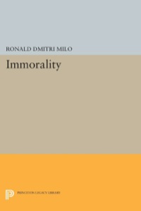 Cover image: Immorality 9780691612430