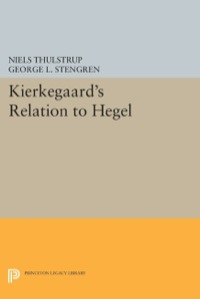 Cover image: Kierkegaard's Relation to Hegel 9780691616193