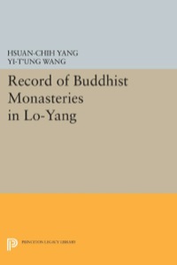 Cover image: A Record of Buddhist Monasteries in Lo-Yang 9780691054032