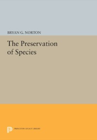 Imagen de portada: The Preservation of Species 9780691024158