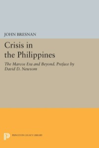 Cover image: Crisis in the Philippines 9780691008103